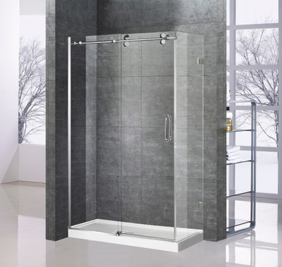 Banheiro Personalizado Frameless Glass Sliding Barn Duche Portas (HX420)