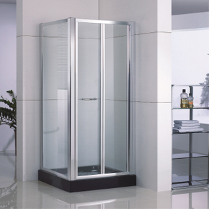 Casa praça de vidro quadro de vidro bifold shower portas (WS-BS090)