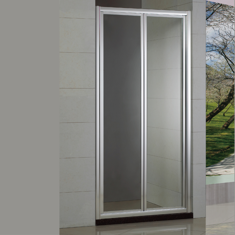 Hotel personalizado moderno emoldurado vidro bifold shower portas (HL-B900)